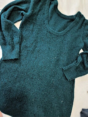 BOLD elements Teal Crew Neck Sweater XL